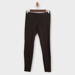 Vince Pants Women Medium Brown Stretch Yoga Ankle Crop Pull On Athletic Leggings